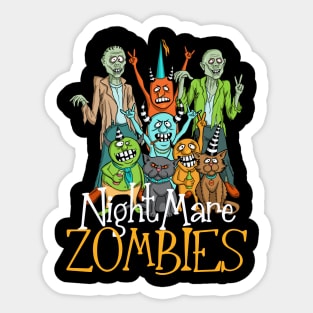 Halloween Nightmare Zombies Sticker